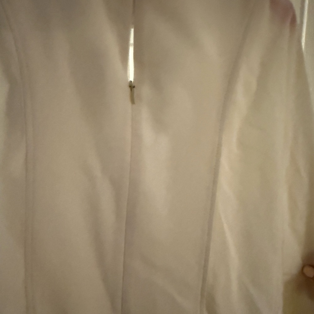 Victoria Beckham Cream Wrap Midi Dress - Picture 10 of 12